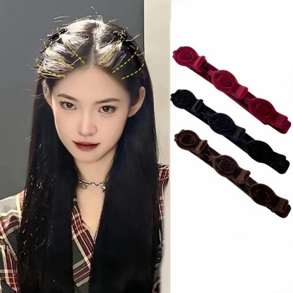 Kẹp tóc nhung cố định làm phồng tóc phong cách Hàn quốc