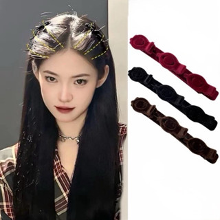 Kẹp tóc nhung cố định làm phồng tóc phong cách Hàn quốc