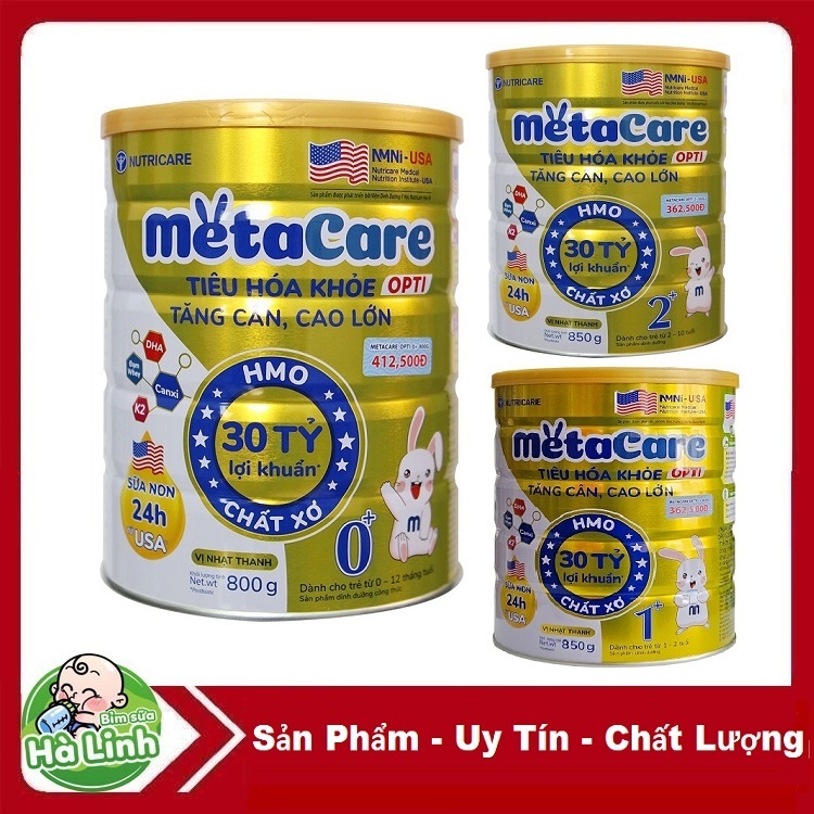 Sữa Metacare OptI thay thế Metacare Gold 0+ 1+ 2+ 800g [Date 2027]
