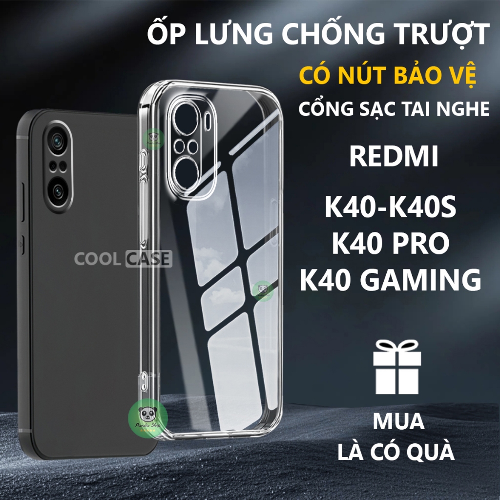 Ốp lưng bảo vệ chân sạc Redmi K40 /K40 PRO /K40S /K40 GAMING chống trơn trượt-Cool Case