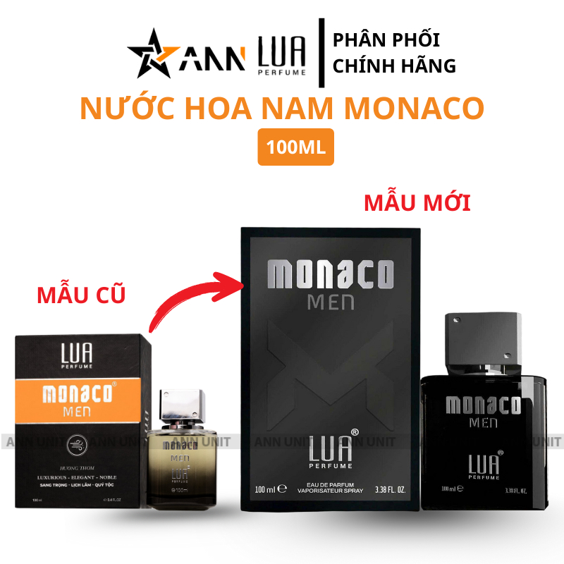 [Chính Hãng] Nước Hoa Nam Monaco Men 100ml Lua Perfume Phương HHL