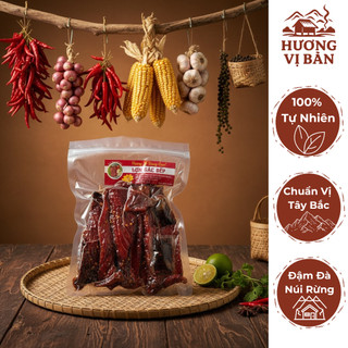  Thịt Lợn Gác Bếp Chuẩn Vị Tây Bắc Kèm Chẩm Chéo - Gói 500g - 1kg - Hương Vị Bản 