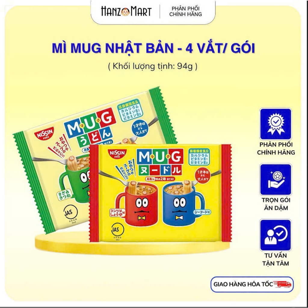Mì Mug Nhật Bản cho bé - hanzomart