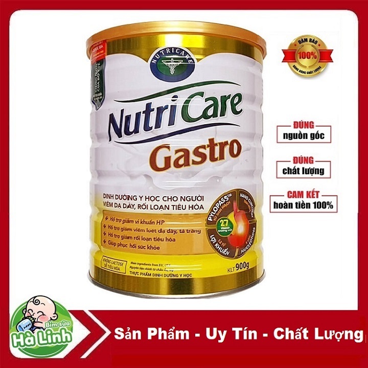Sữa Nutricare Gastro 900g [Dành cho người dạ dày] [Date 2028]