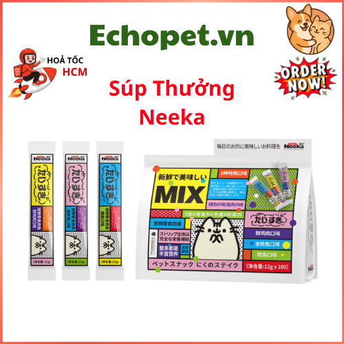 [Combo 300 Thanh] Súp Thưởng NEEKA Cho Mèo Mọi Lứa Tuổi Dinh Dưỡng Thơm Ngon