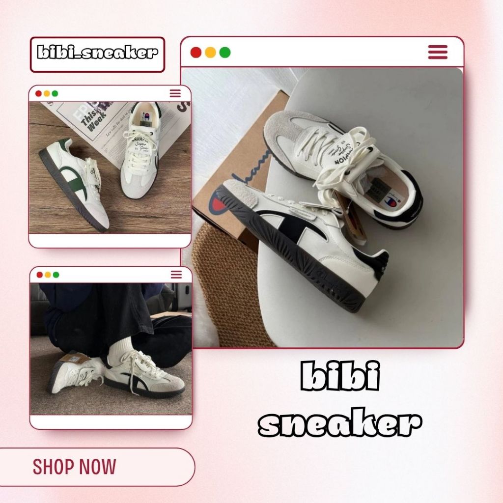 Giày Thể Thao Champion Đen Xanh Bạc, Giày Sneaker Nam Nữ Bản Basic Full Box Bill