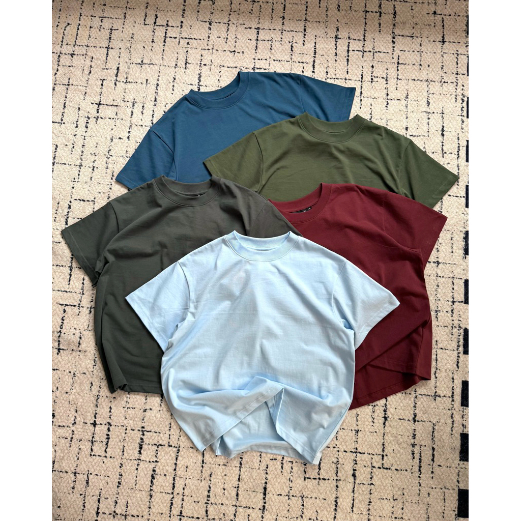 Áo thun trơn MMESTLINE Basic form Boxy vải premium Cotton | BigBuy360 - bigbuy360.vn