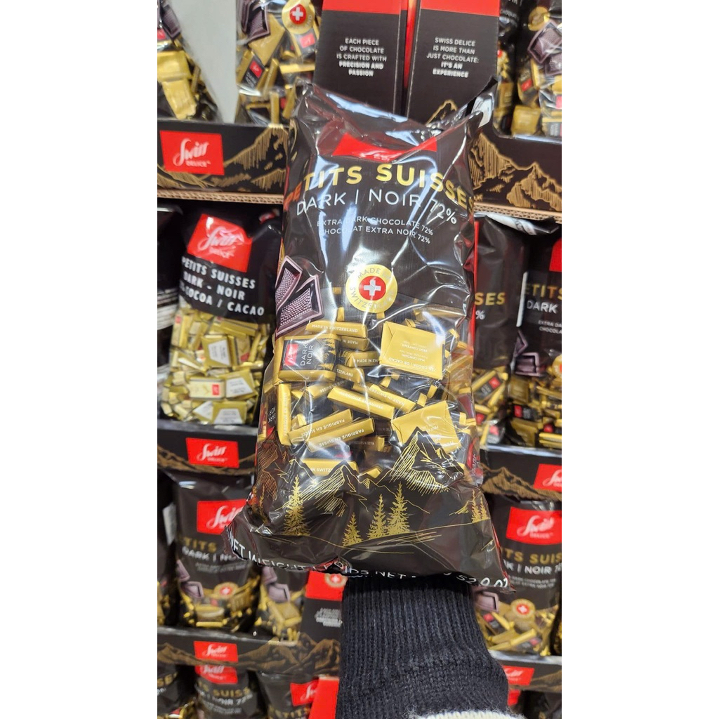 Socola Swiss Delice vị đắng và vị sữa 1,5kg - Canada