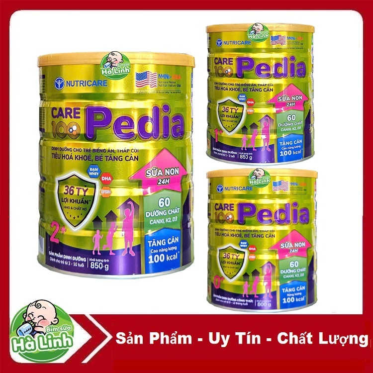 [Mẫu mới] Sữa bột Care 100 Pedia Gold 900g ( Date Mới Nhất )