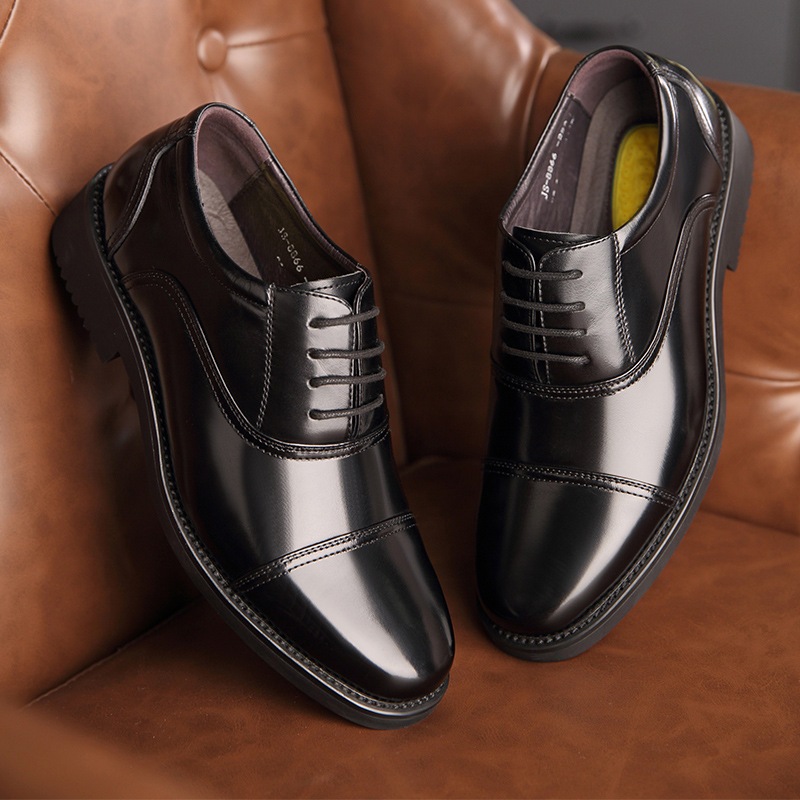 Giày Nam Da Bò Cao Cấp Lịch Lãm Sang Trọng Quý Phái  Đế Khâu 4 cm  G99 Bảo Hành 1 năm