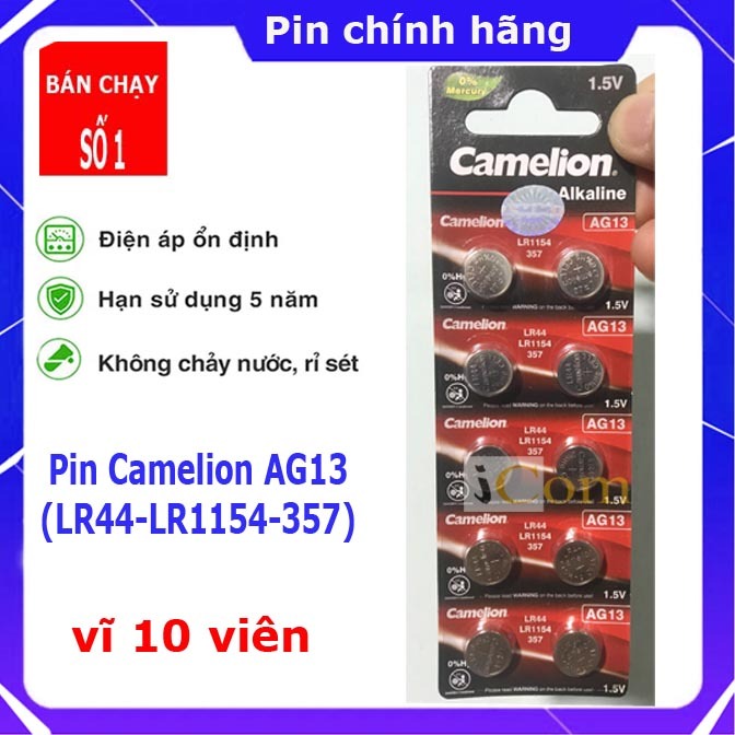 Pin Camelion AG13 pin đồng hồ, pin nút cúc Áo 1.5V, Pin đồ chơi