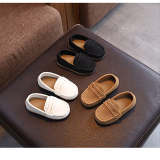  Giày Lười Trẻ Em Da Lộn Thời Trang Cho Bé Trai Và Bé Gái Đế Mềm Chống Trượt Giày Học Sinh Mới Size 21-30   L NHỎ   