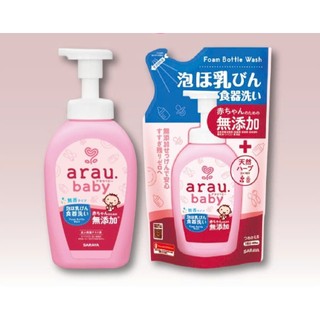   CHÍNH HÃNG  Nước Rửa Bình Sữa Arau Baby 500ml – Thảo Mộc Tự Nhiên – An Toàn Cho Bé 
