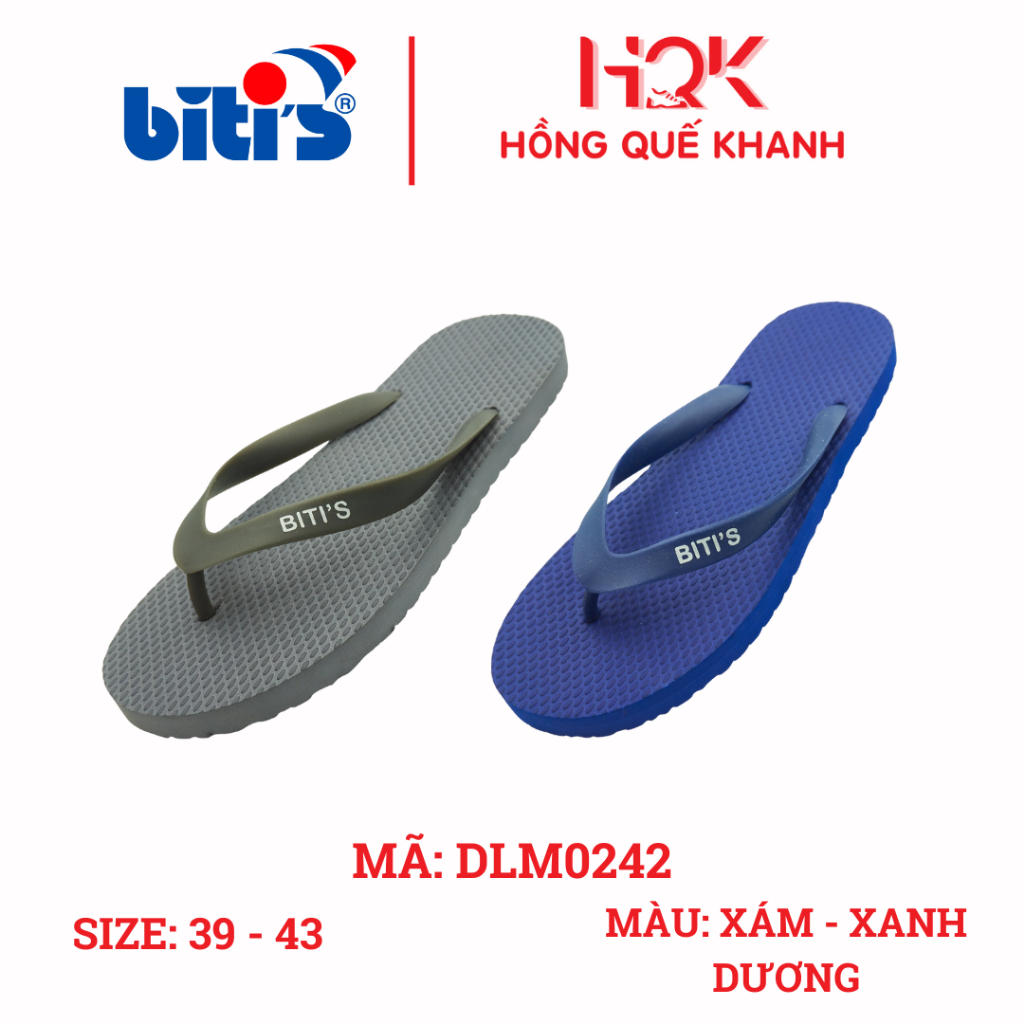 [BITI'S] - DẾP LÀO, DÉP KẸP, DÉP TÔNG NAM XỐP ÊM CHÂN - DLM0242 BITIS