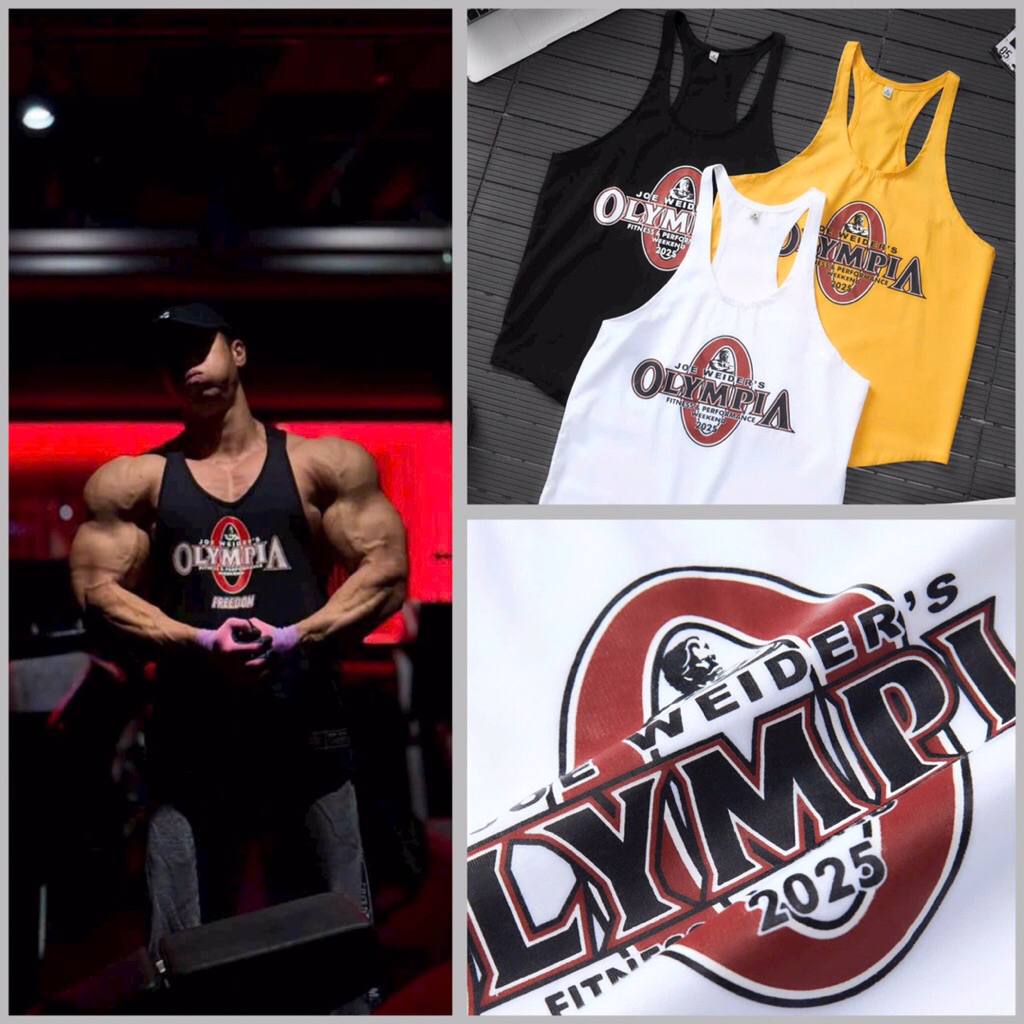 Áo Ba Lỗ Dây Nhỏ Tập Gym Nam OLP | Thun Cotton Mát Mịn Co Giãn | Áo Tanktop Nam Thể Thao -MK Sport