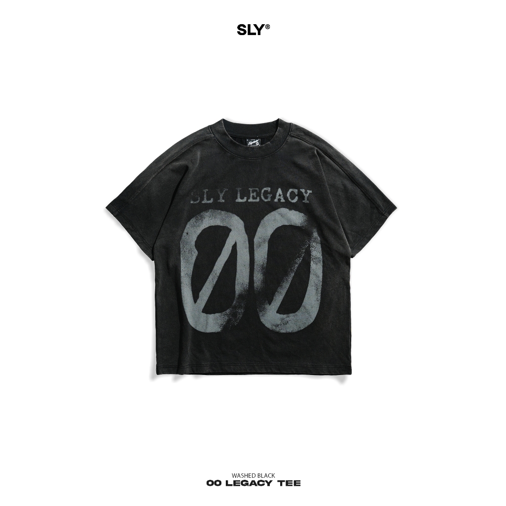 Áo thun SLY washed Legacy 00 Black Grey