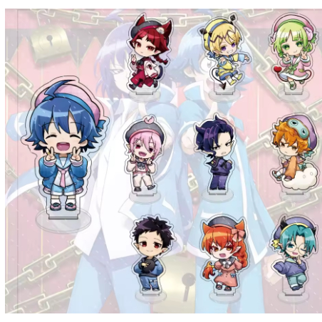 Mô hình acrylic Anime Mairimashita Iruma-kun 10cm – phiên bản dễ thương, nhân vật Iruma-kun, bảng đứ