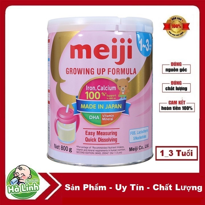 Sữa Bột Meiji Số 9 [1_3T] hộp 800g.