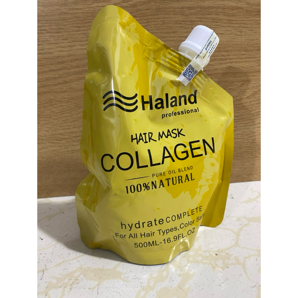 Kem Hấp Ủ Dưỡng Collagen Phục Hồi Dành Cho Tóc Haland 500ml