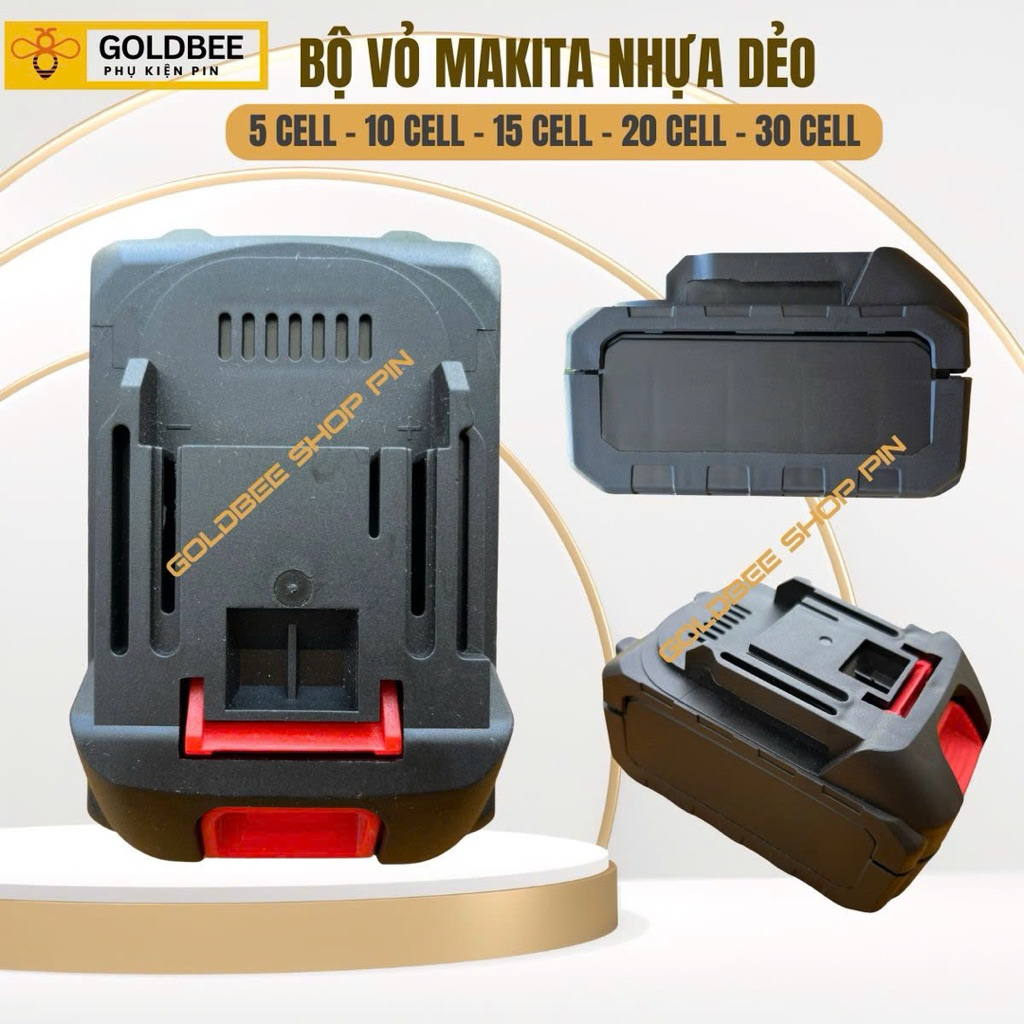Vỏ mạch makita 5s pin 18650 nhựa dẻo 5cell-10cell-15cell-20cell-30cell chân phổ thông