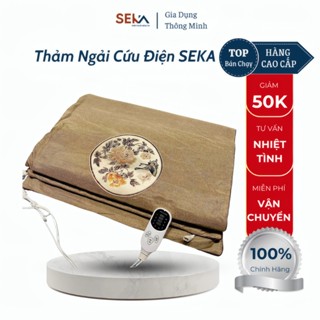  Thảm Ngải Cứu Điện SEKA Giảm Mỏi Vai Gáy Đau Lưng Đệm Sưởi Ấm Thư Giãn 3 Mức Chỉnh Nhiệt 