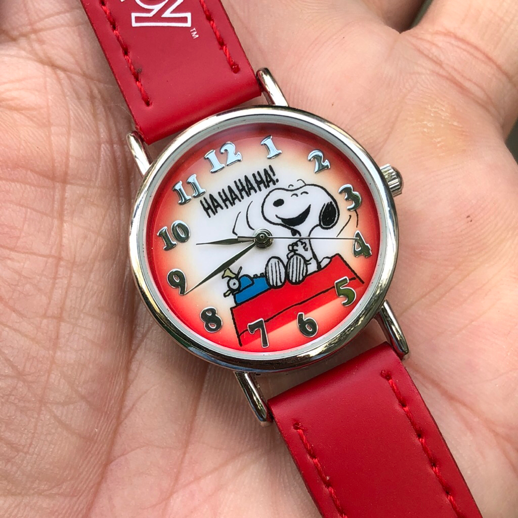 đồng hồ Nữ Snoopy xinh, mặt cười hahaha