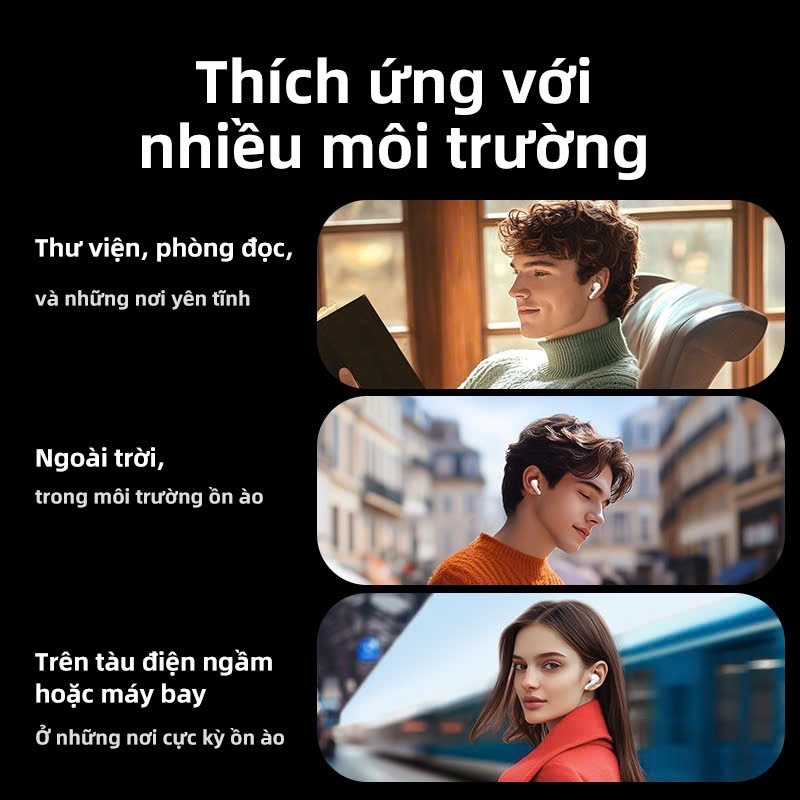 Tai nghe Bluetooth 5.4 Ugreen EchoBuds Magic T6 | LDAC Hi-res | Màn hình màu | Kết nối 2 thiết bị | | BigBuy360 - bigbuy360.vn