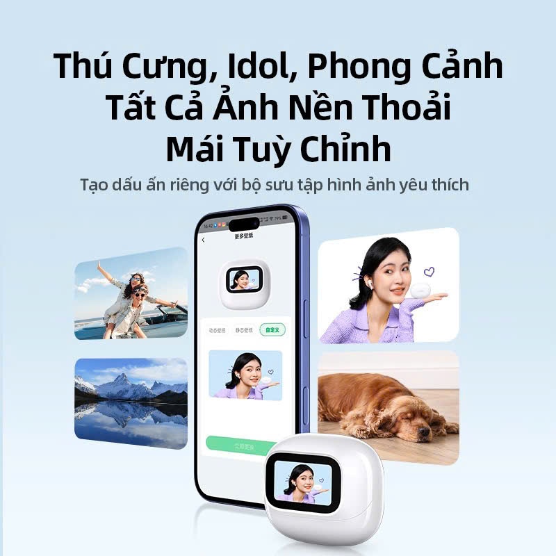 Tai nghe Bluetooth 5.4 Ugreen EchoBuds Magic T6 | LDAC Hi-res | Màn hình màu | Kết nối 2 thiết bị | | BigBuy360 - bigbuy360.vn