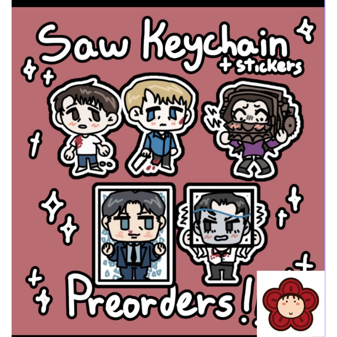 Móc khoá Saw Keychain Adam, Lawrence, Amanda, Hoffman, Strahm