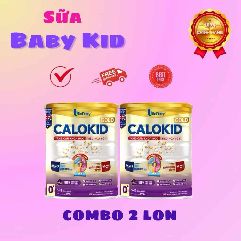 [Chính hãng]Combo 2lon Calokid 0+,1+ lon 400gr(Date mới)