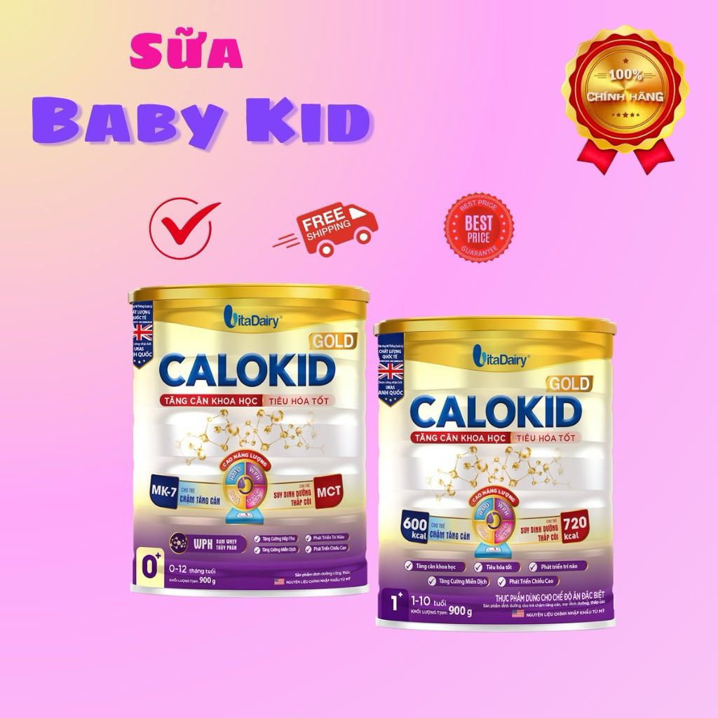 [Chính hãng]Sữa Calokid0+,1+ đủ số lon 400gr( Date mới)