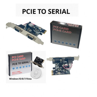 Card PCI-E Chuyển Đổi 2 Cổng COM RS232 – Hàng Mới Có Driver – Dễ Cài Đặt