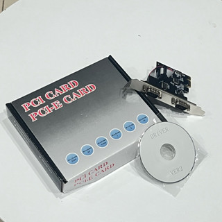 Card PCI-E Chuyển Đổi 2 Cổng COM RS232 – Hàng Mới Có Driver – Dễ Cài Đặt