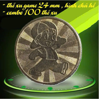 thẻ xu game hình chú hề, kích thước 24mm.