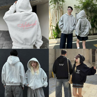 Áo Hoodie Zip NQ30 SQUARE Chữ Thêu Nam Nữ Form Boxy Thêu Áo Khoác Nỉ Form Rộng