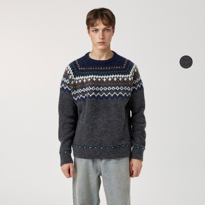 Áo Len WHO.A.U Fair Isle Pullover(U)_WHKAF4V22U