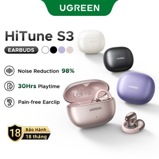  UGREEN S3 Tai nghe Bluetooth 5.4|Thiết kế kẹp tai| nhét tai mở,|Âm thanh tích hợp| Giọng nói HD Giảm tiếng ồn cuộc gọi 