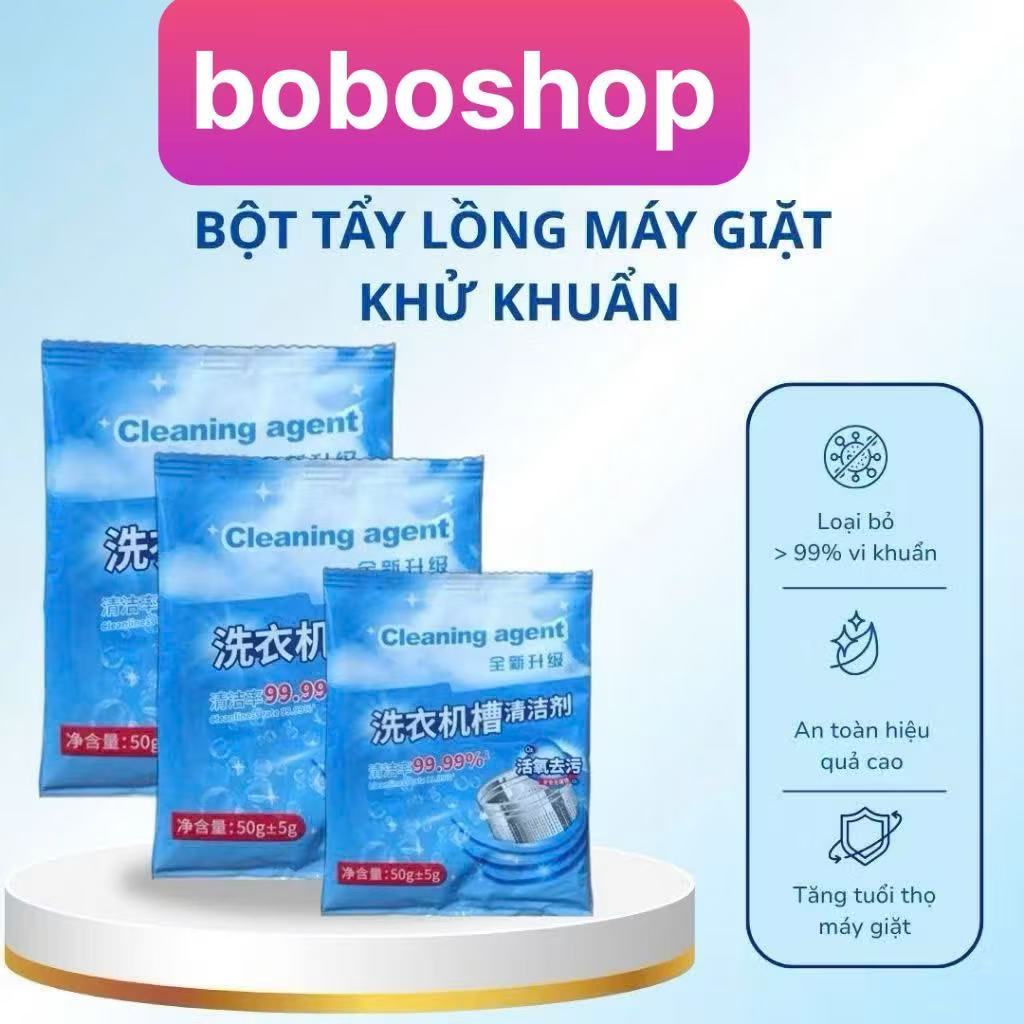 Gói Bột Tẩy Lồng Máy Giặt Hàn Quốc Siêu Sạch, Khử Mùi, Diệt Khuẩn, Vệ Sinh Máy Giặt Hiệu Quả Cao
