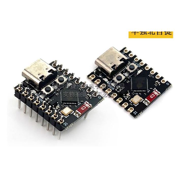 Kit phát triển Wifi Bluetooth ESP32-C3 Super Mini chưa hàn chân