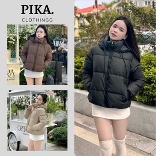   QCCC-L1  Áo Khoác Phao Béo Nữ Dáng Vừa Chần Bông Dày Dặn Áo Phao Béo Nữ Dáng Ngắn PIKA.CLOTHINGG 