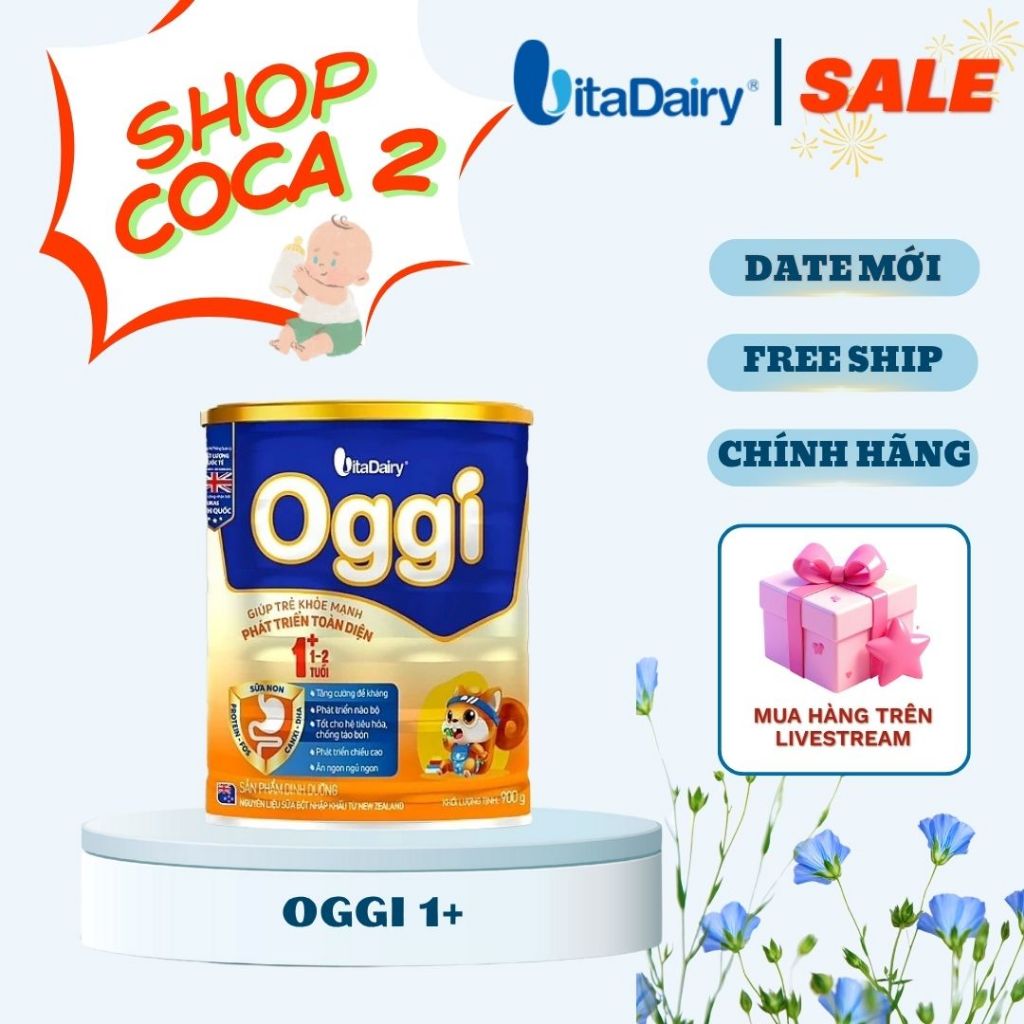 Sữa Phát triển toàn diện Oggi 1+ 800g - Vitadairy - Giá tốt nhất - Hàng chính hãng