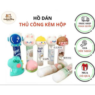 Keo dán thủ công, hồ khô họa tiết hoạt hình [Giao hình ngẫu nhiên]