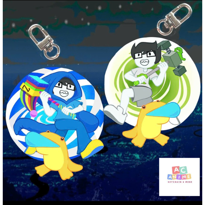 Móc khoá John Egbert Double Sided Keychain