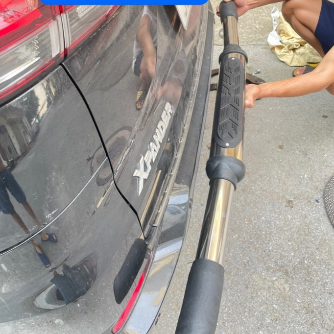 Ốp cản sau Xpander 2022 2023 2024 INOX xịn ốp đuôi xe