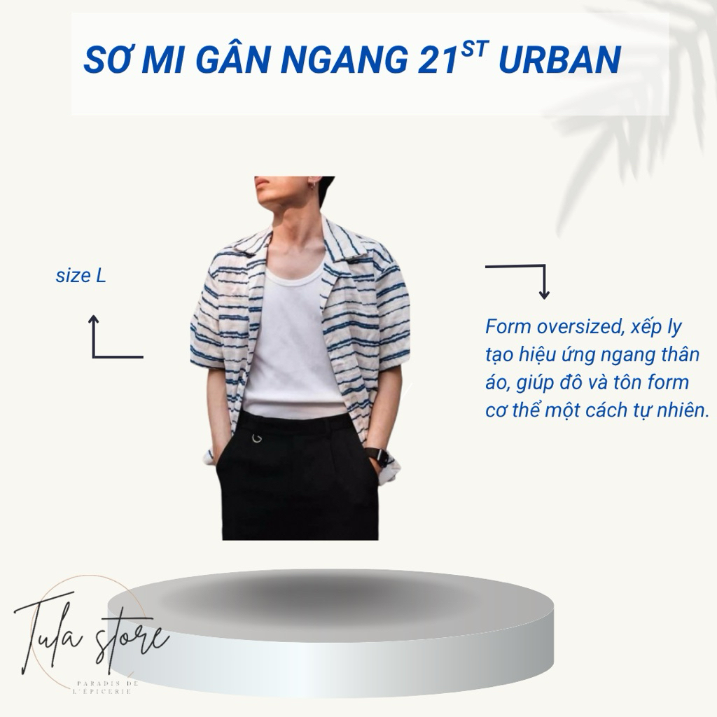 [PASS] Sơ mi 21URBAN XAVIER SHIRT size L tôn dáng