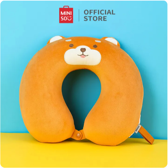Miniso Shiba Series - Gối kê cổ hình chữ U chó Shiba Inu Miniso vui nhộn 32cm x 30cm