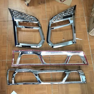 Ốp đèn Pha, ốp đèn Hậu Ford Transit mạ Crom