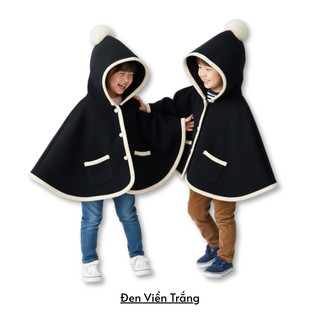 Dài Áo Phũ Nữa Người Bé / Áo Khoác Choàng Cho Bé Trai Và Gái