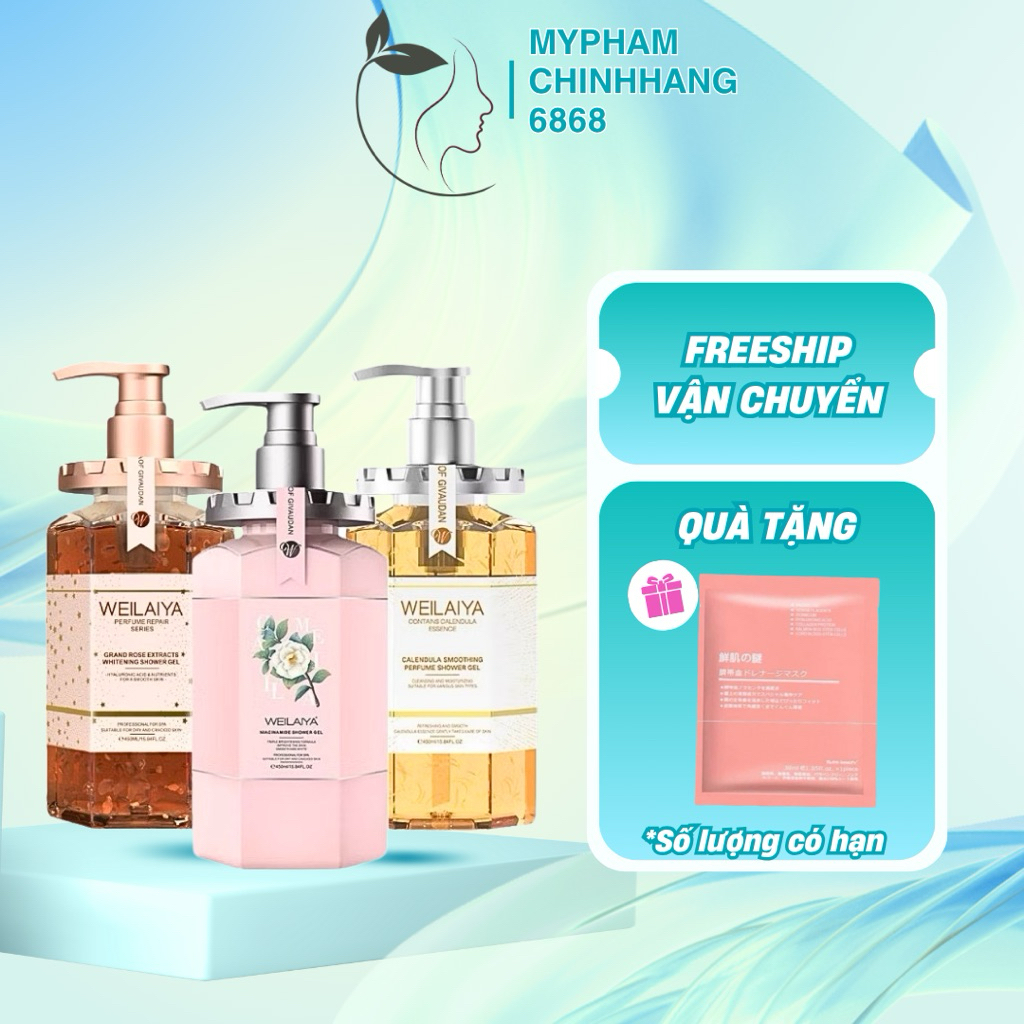 Sữa tắm Weilaiya Hoa Hồng Chính hãng