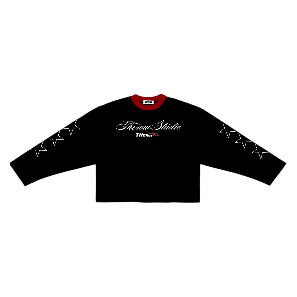 [Ver6] THEROW Áo Thun Tay Dài Long Sleeve Boxy 250gsm Form Rộng Cổ Tròn "STAR" Unisex Nam Nữ Phong Cách Basic Thoải Mái | BigBuy360 - bigbuy360.vn